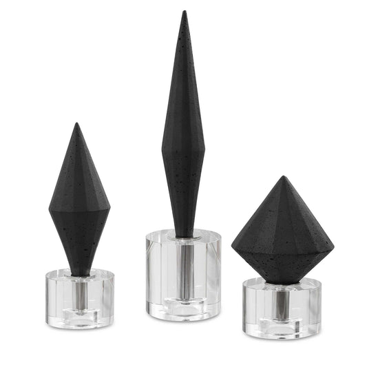 Alize Black Sculptures Set/3