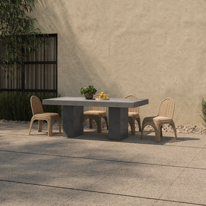 Antonius Outdoor Dining Table Grey
