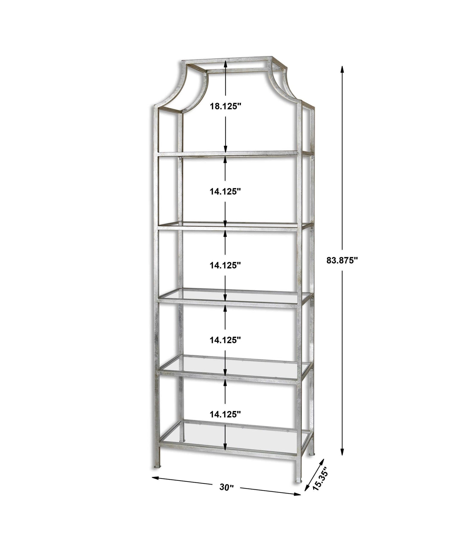Aurelie Silver Etagere