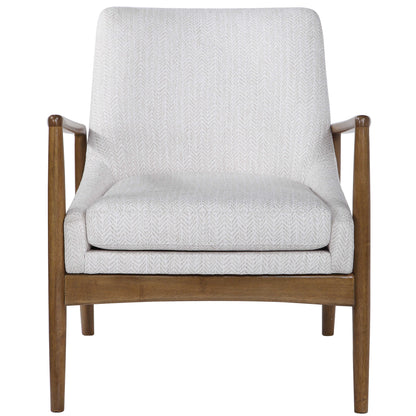 Bev White Accent Chair