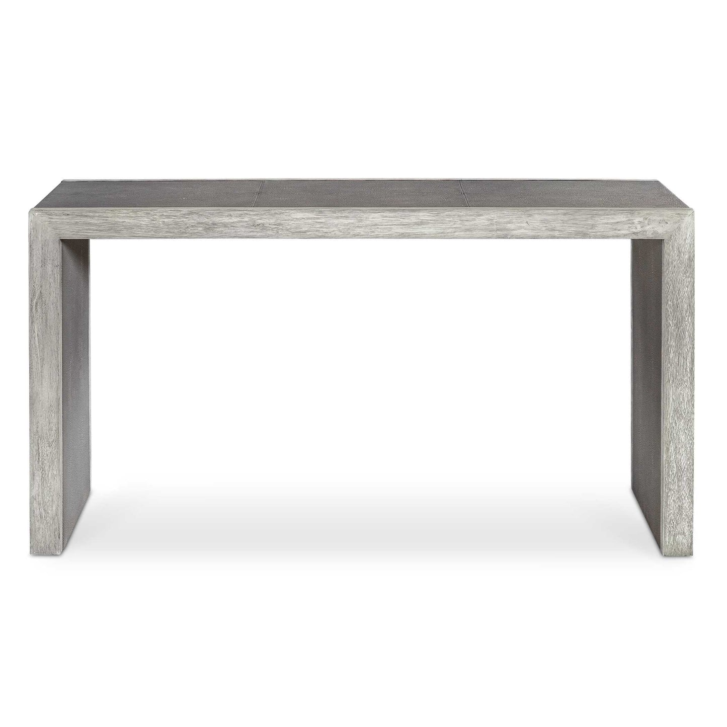 Aerina Aged Gray Console Table