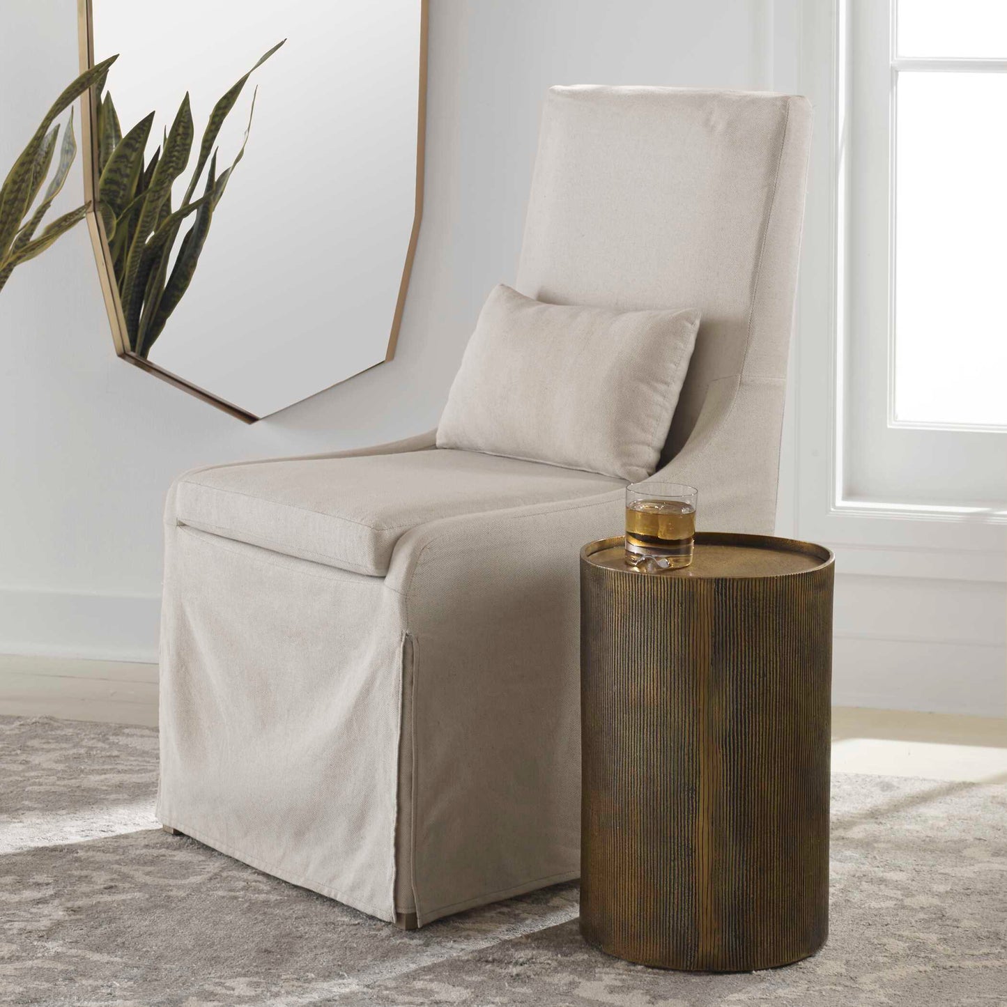 Adrina Drum Accent Table