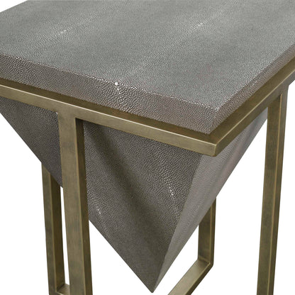Bertrand Shagreen Accent Table