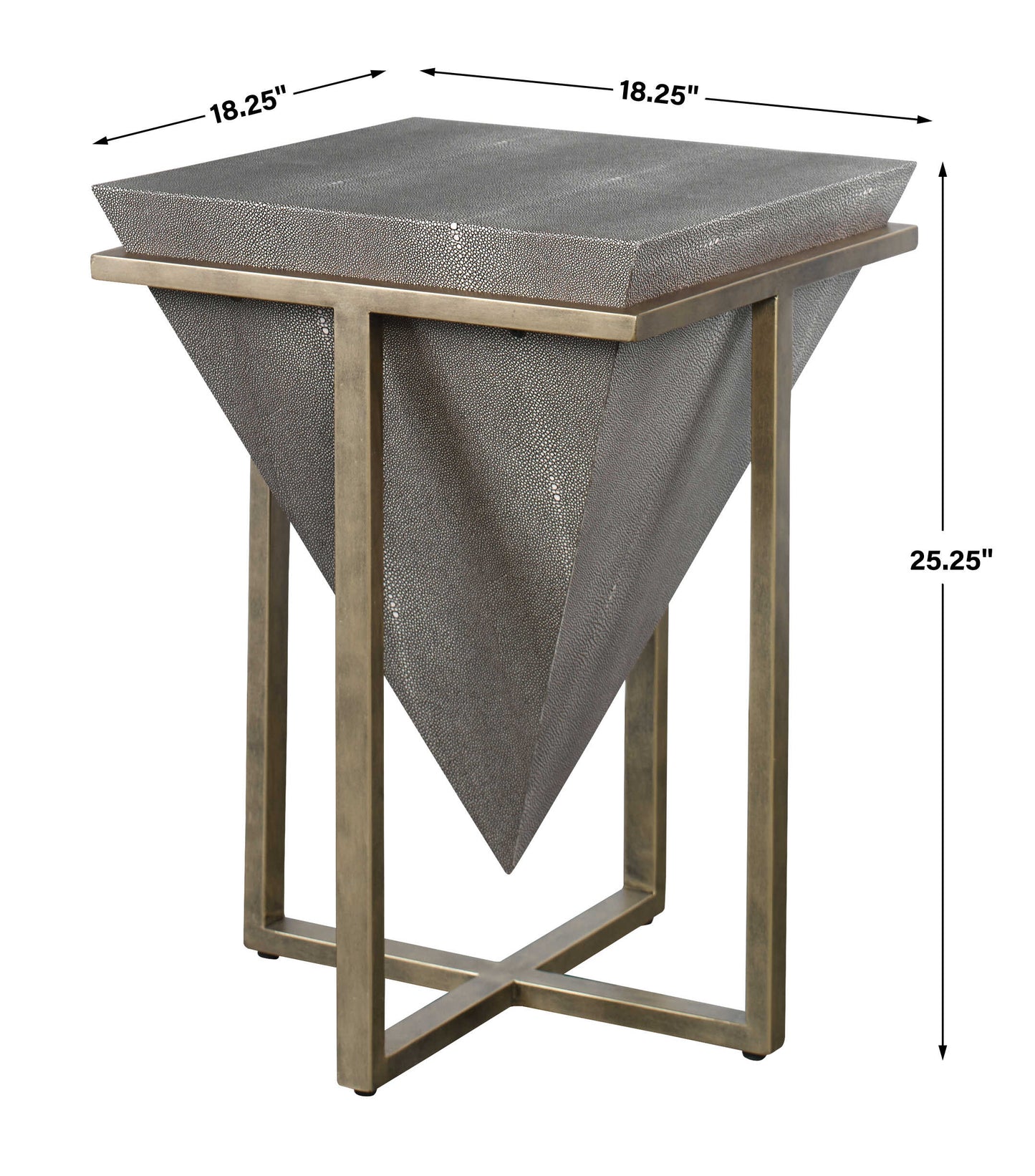 Bertrand Shagreen Accent Table