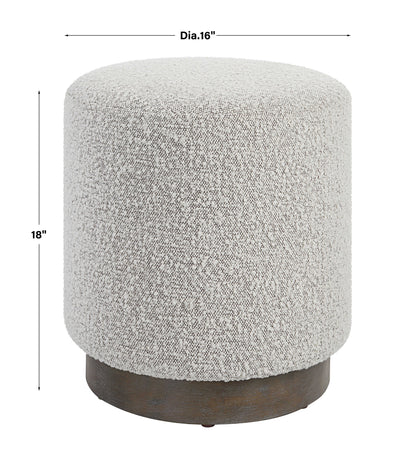 Avila Light Gray Ottoman