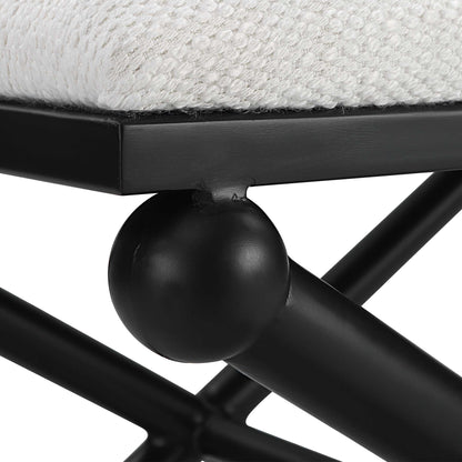 Andrews White Small Bench