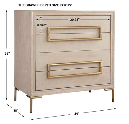 Alessia Light Oak Accent Chest