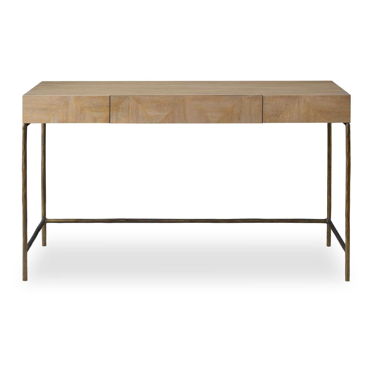 Aristotle Natural Wood Modern Desk