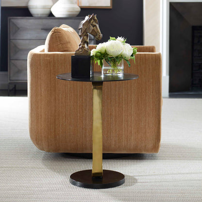 Aperture Brass Accent Table