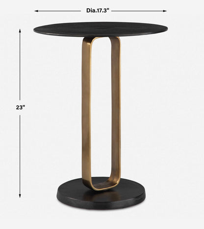 Aperture Brass Accent Table