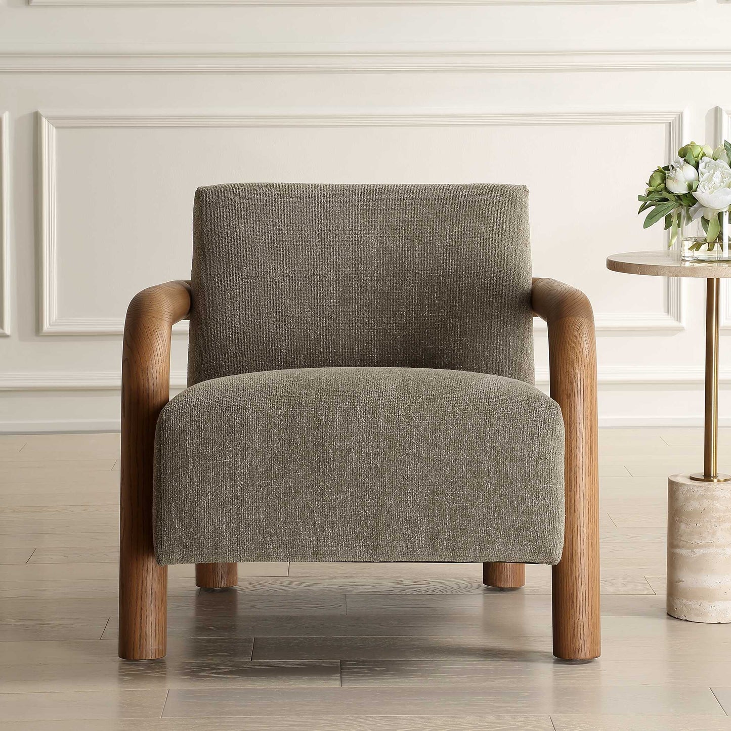 Balance Herb Green Accent Chair