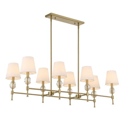 Arques 8 Light Linear Chandelier