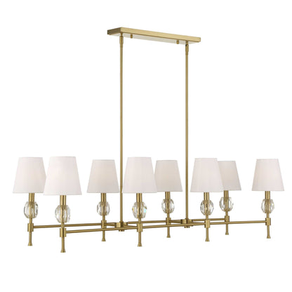 Arques 8 Light Linear Chandelier