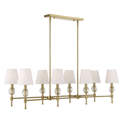 Arques 8 Light Linear Chandelier