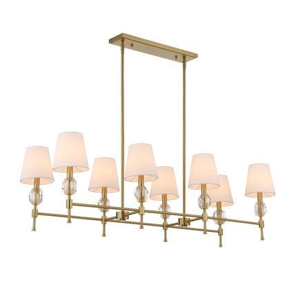 Arques 8 Light Linear Chandelier