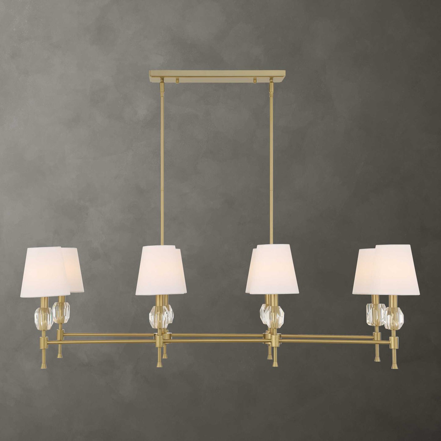 Arques 8 Light Linear Chandelier