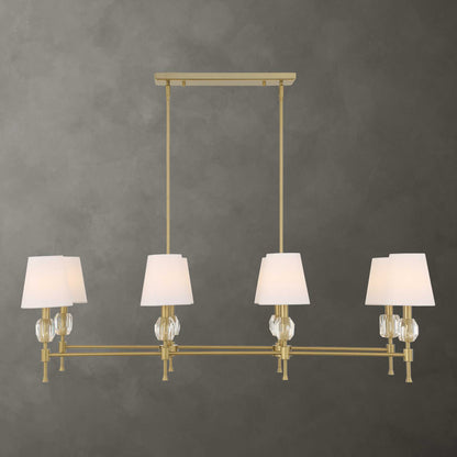 Arques 8 Light Linear Chandelier