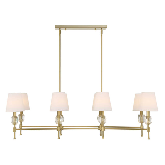 Arques 8 Light Linear Chandelier