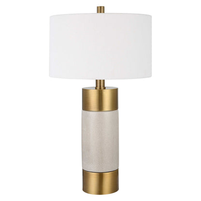Adelia Ivory & Brass Table Lamp