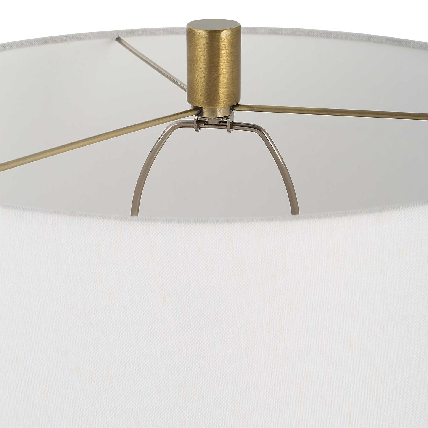 Adelia Ivory & Brass Table Lamp