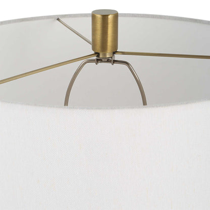 Adelia Ivory & Brass Table Lamp