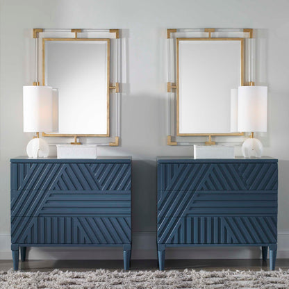 Balkan Modern Gold Wall Mirror