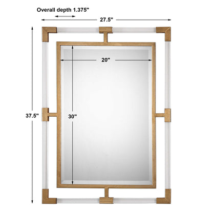 Balkan Modern Gold Wall Mirror