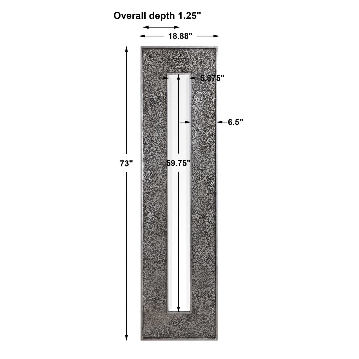 Bannon Tall Metallic Mirror