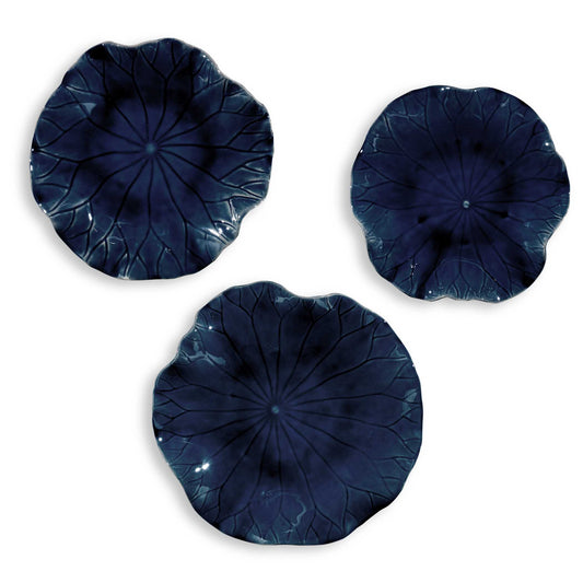 Abella Blue Ceramic Wall Decor Set/3
