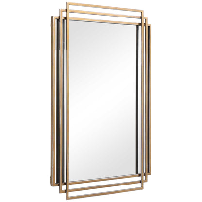 Amherst Brushed Gold Mirror