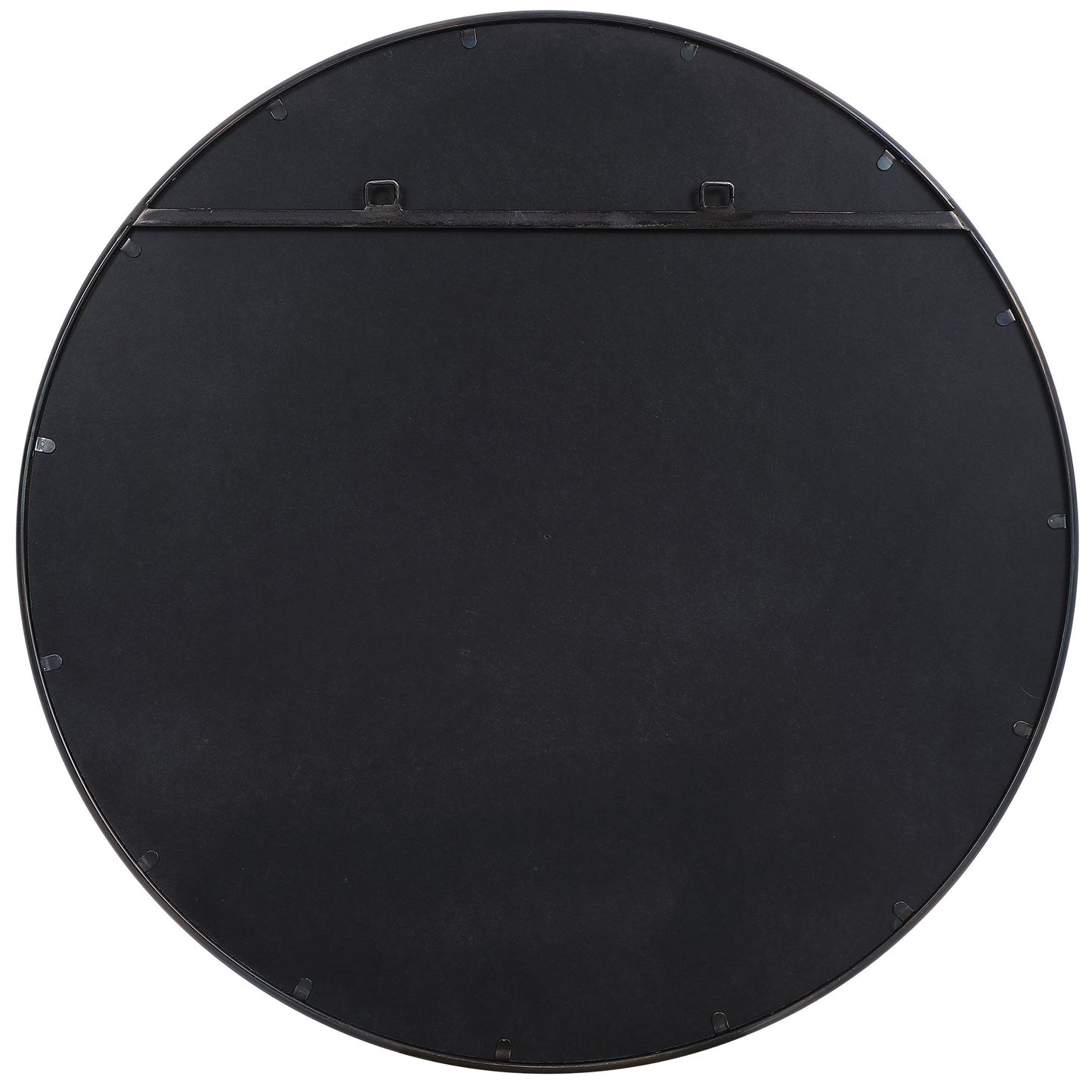 Belham Round Iron Mirror
