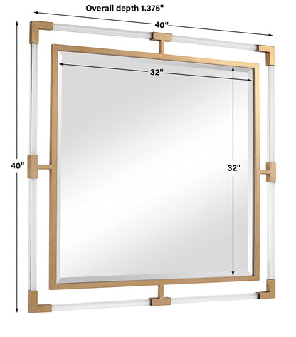 Balkan Golden Square Mirror