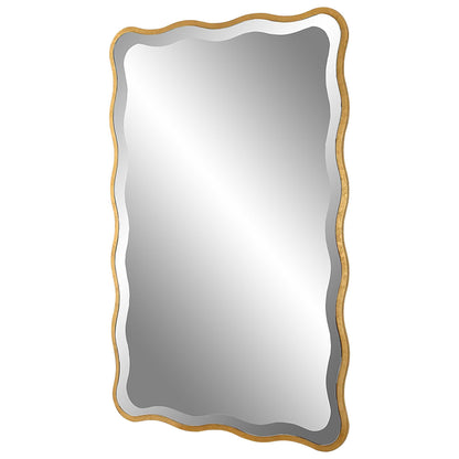Aneta Gold Scalloped Mirror