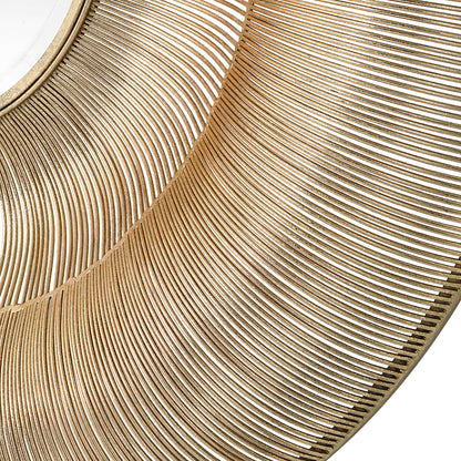 Bauble Round Gold Mirror