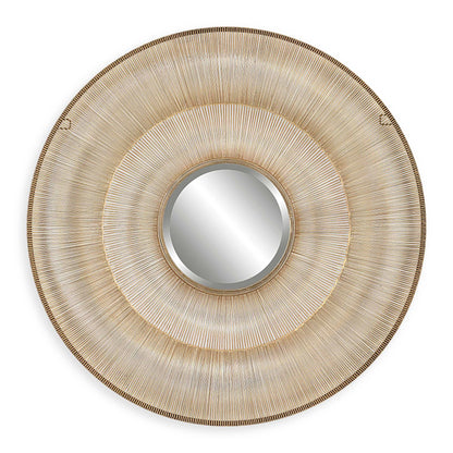 Bauble Round Gold Mirror