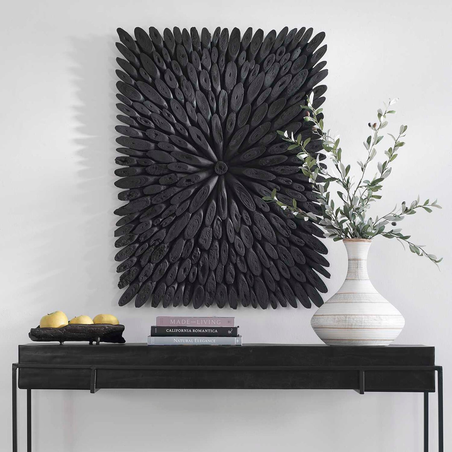 Bahama Black Wood Wall Decor