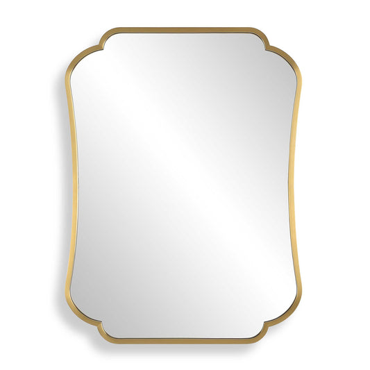 Athena Brushed Brass Mirror