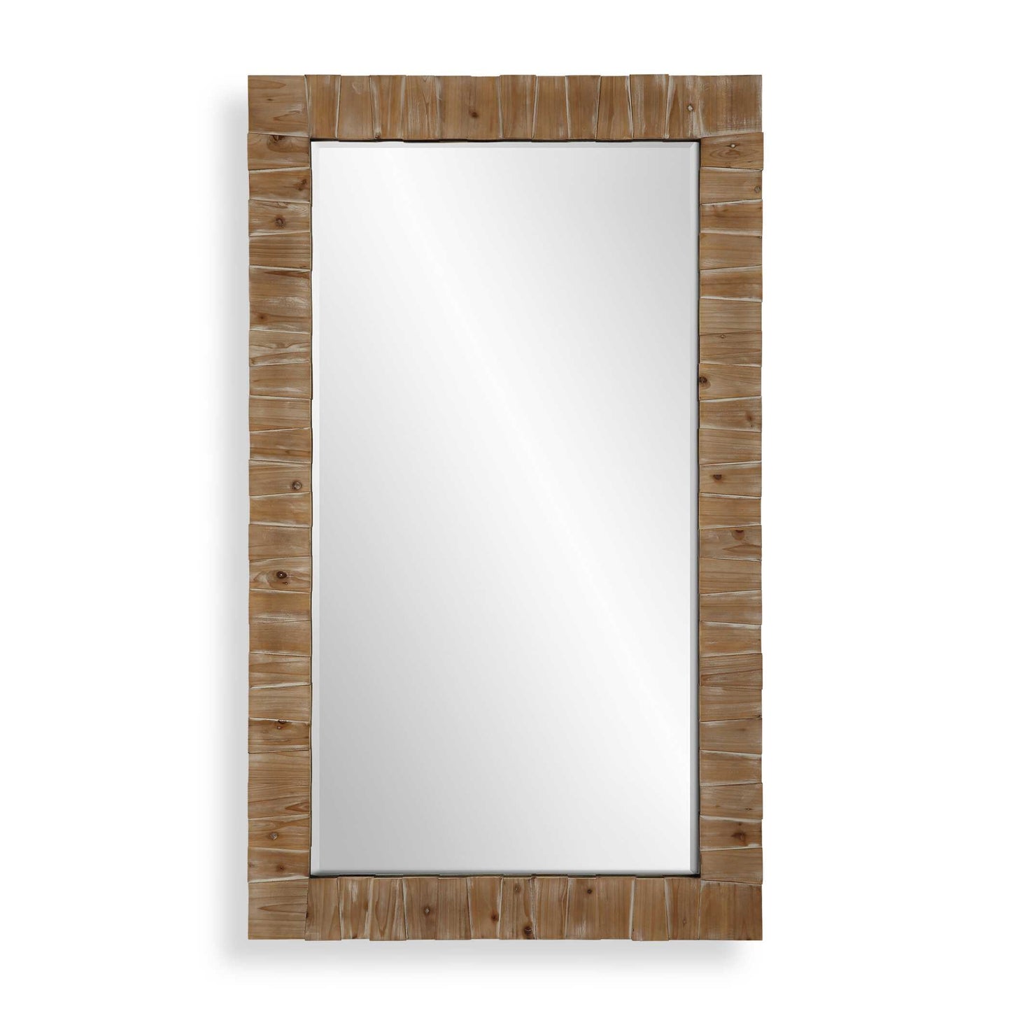 Ayanna Gray Washed Wood Mirror