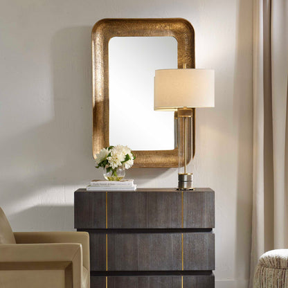 Alvaro Antique Brass Mirror