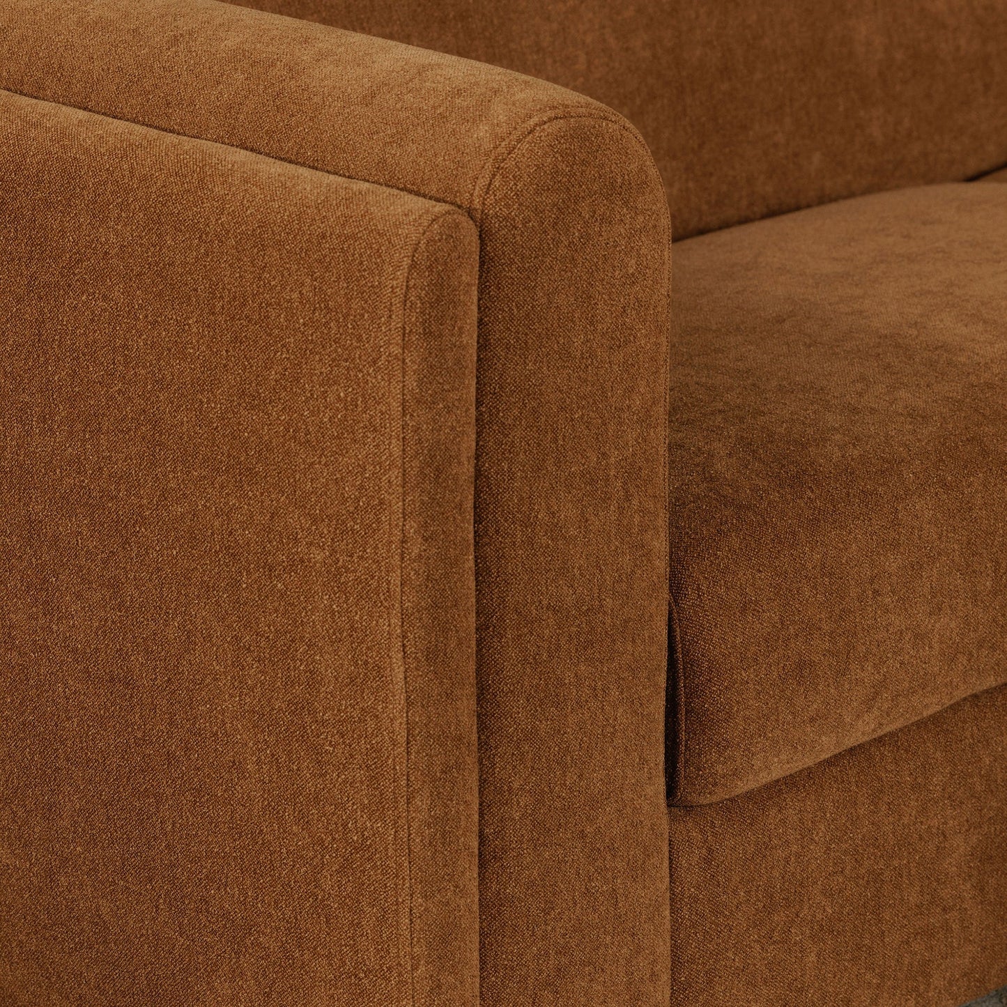 Alora Sofa Fabric Ochre Brown