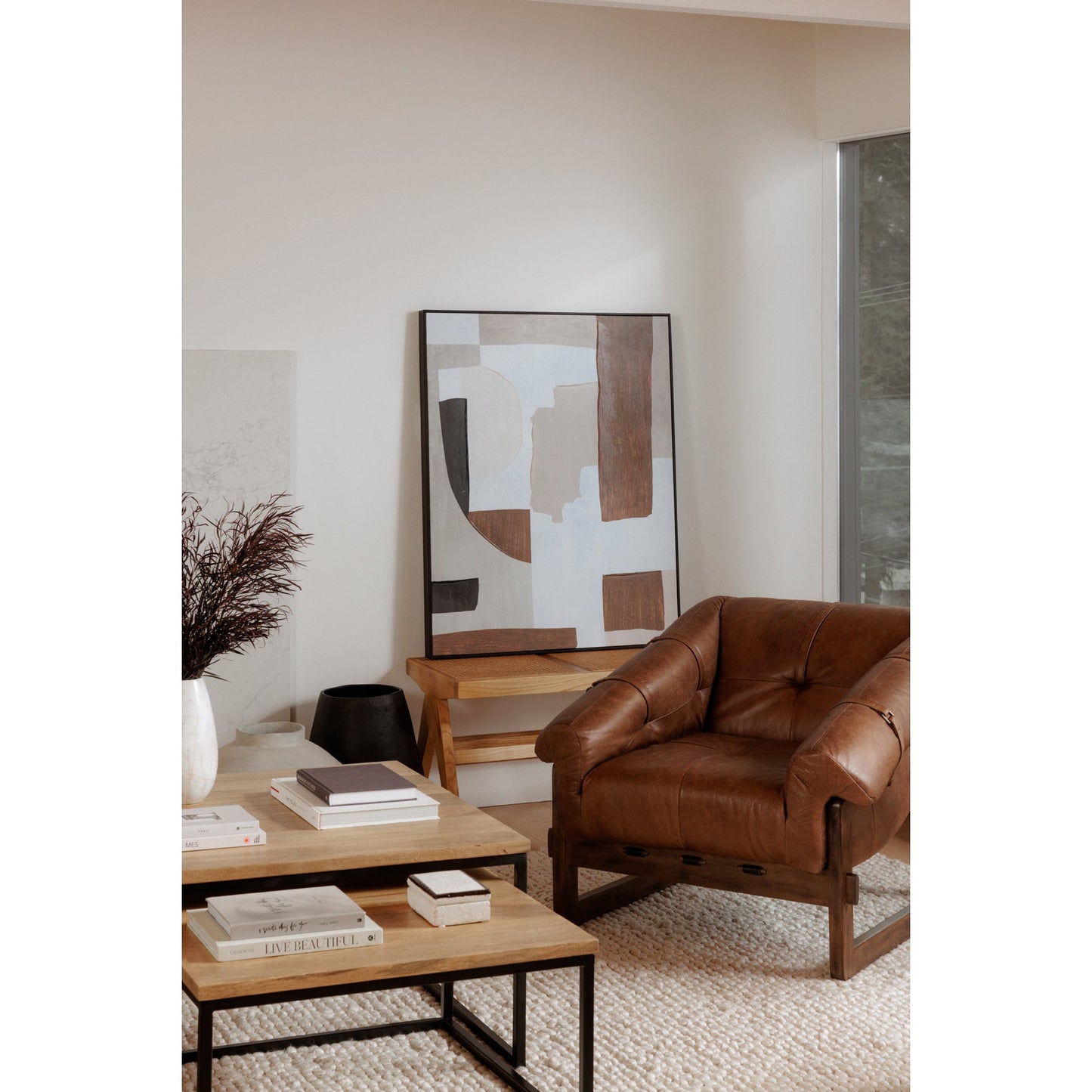 Bellos Accent Chair Open Road Brown