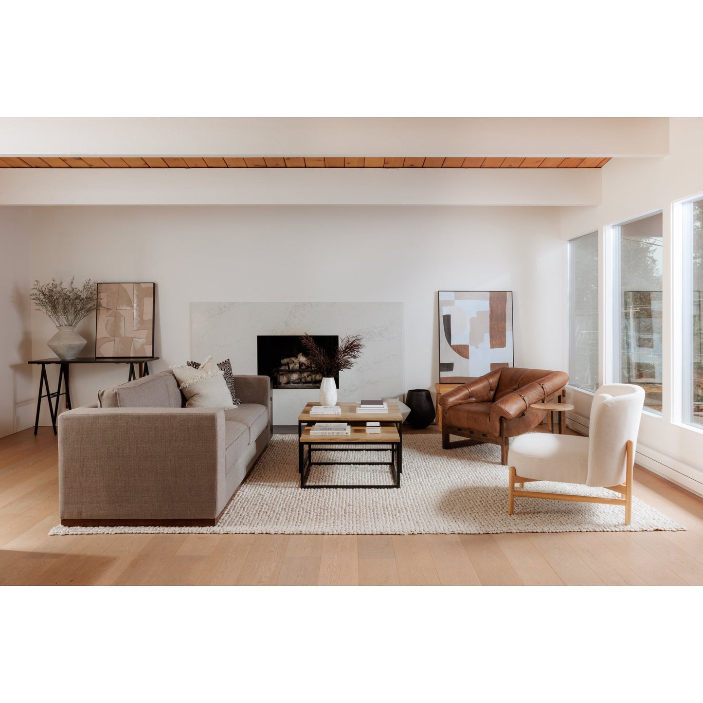 Bellos Accent Chair Open Road Brown