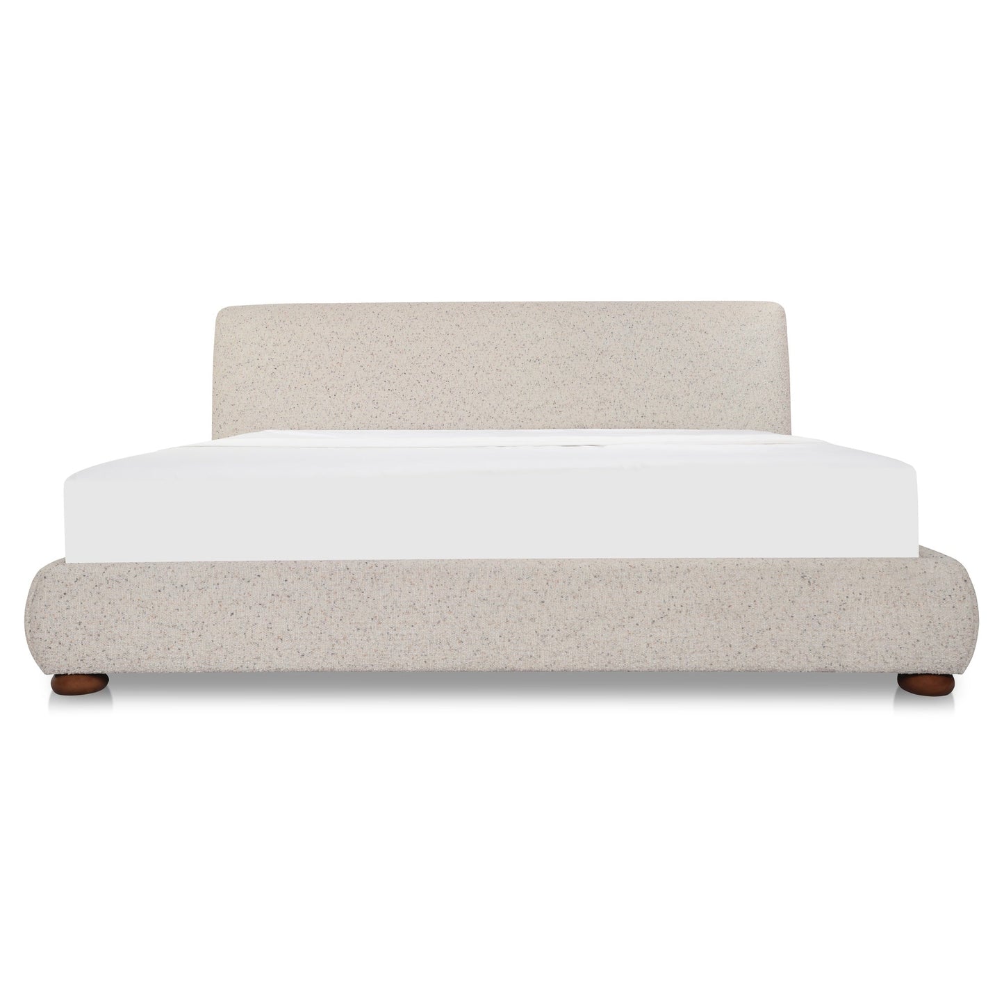 Beau Queen Storage Bed Speckled Light Grey