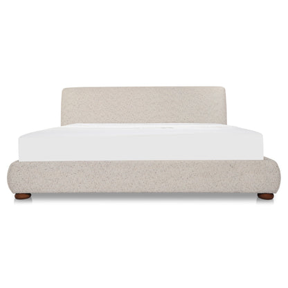 Beau Queen Storage Bed Speckled Light Grey