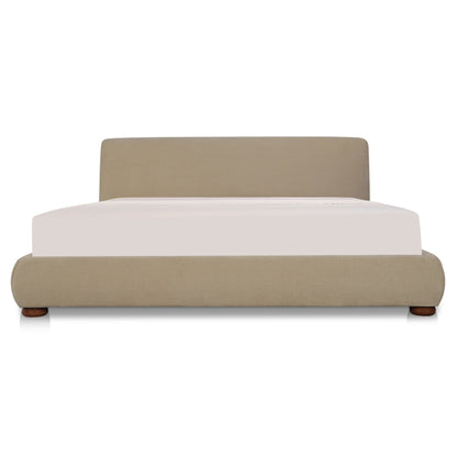 Beau Queen Storage Bed Warm Beige