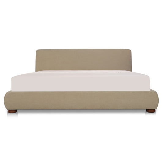 Beau Queen Storage Bed Warm Beige