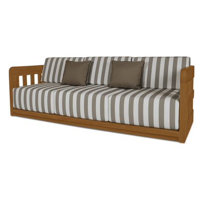 Adelaide Outdoor Sofa Brown Stripe