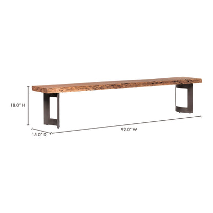 Bent Bench Small Brown
