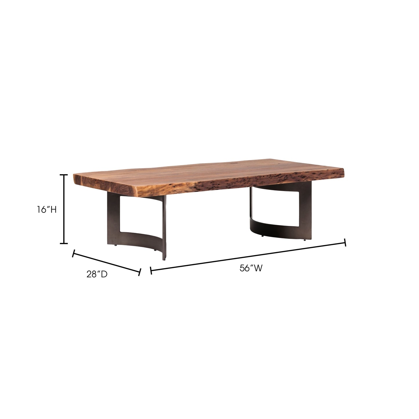 Bent Coffee Table Brown