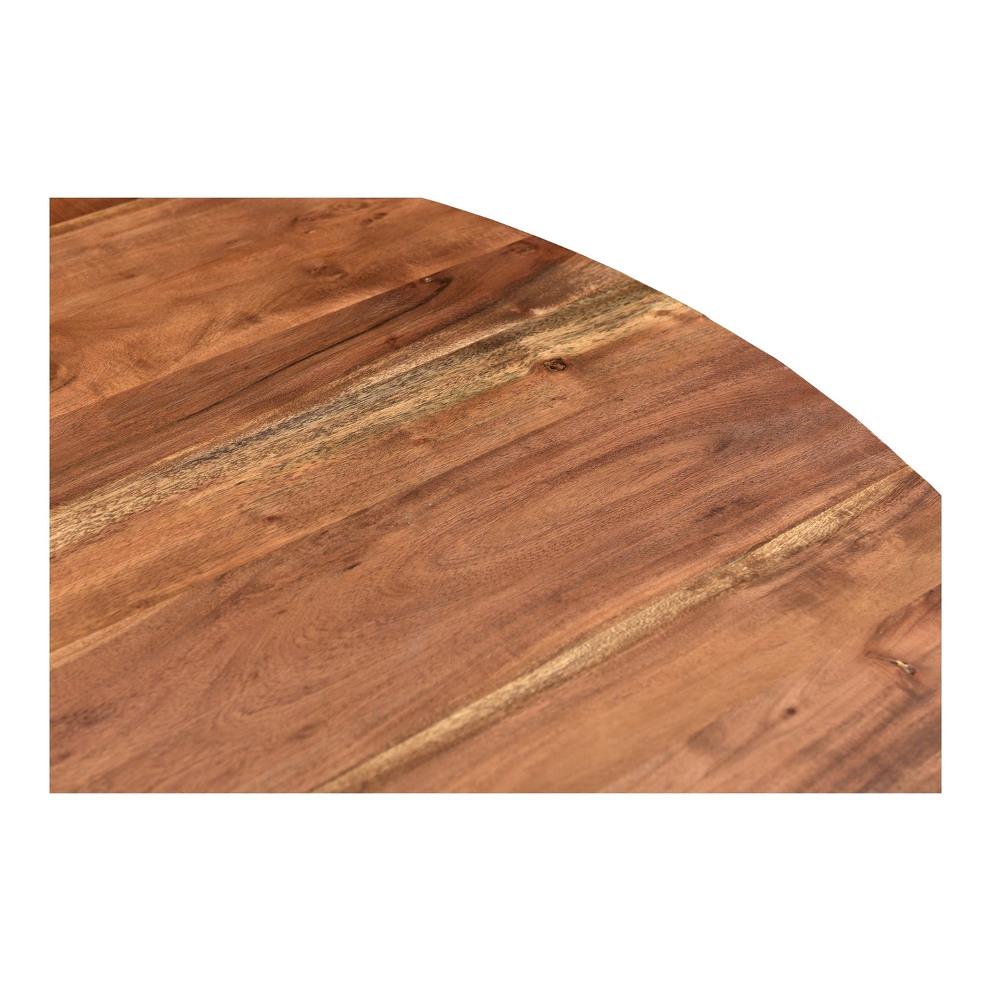 Bent Round Dining Table 54In Brown